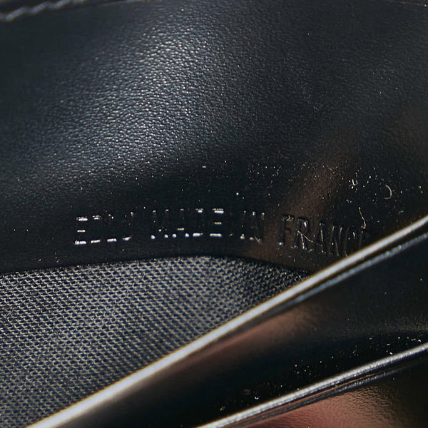 カルティエ ラブコレクション 三つ折り財布 ブラック レザー メンズ CARTIER 【中古】