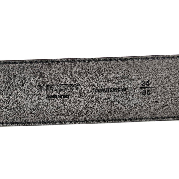 バーバリー モノグラム リバーシブル ベルト ブラウン ベージュ PVC レザー メンズ BURBERRY 【中古】