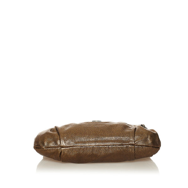 プラダ ワンショルダーバッグ ゴールド レザー レディース PRADA 【中古】