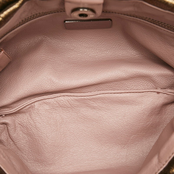 プラダ ワンショルダーバッグ ゴールド レザー レディース PRADA 【中古】