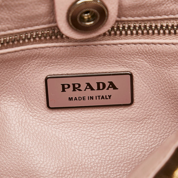 プラダ ワンショルダーバッグ ゴールド レザー レディース PRADA 【中古】