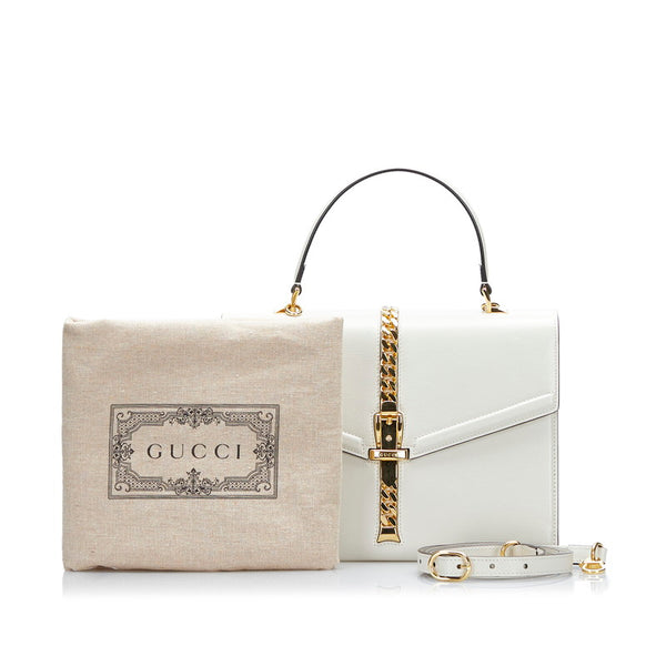 グッチ ハンドバッグ ショルダーバッグ 2WAY 602781 ホワイト レザー レディース GUCCI 【中古】