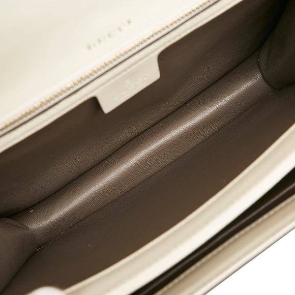 グッチ ハンドバッグ ショルダーバッグ 2WAY 602781 ホワイト レザー レディース GUCCI 【中古】