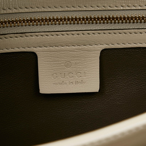 グッチ ハンドバッグ ショルダーバッグ 2WAY 602781 ホワイト レザー レディース GUCCI 【中古】