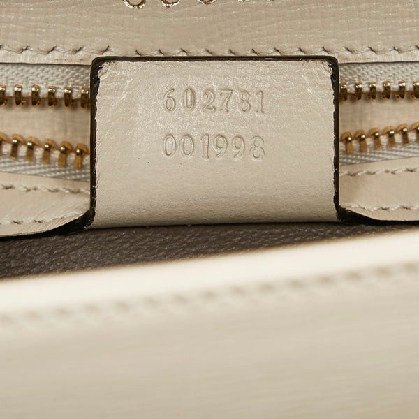 グッチ ハンドバッグ ショルダーバッグ 2WAY 602781 ホワイト レザー レディース GUCCI 【中古】
