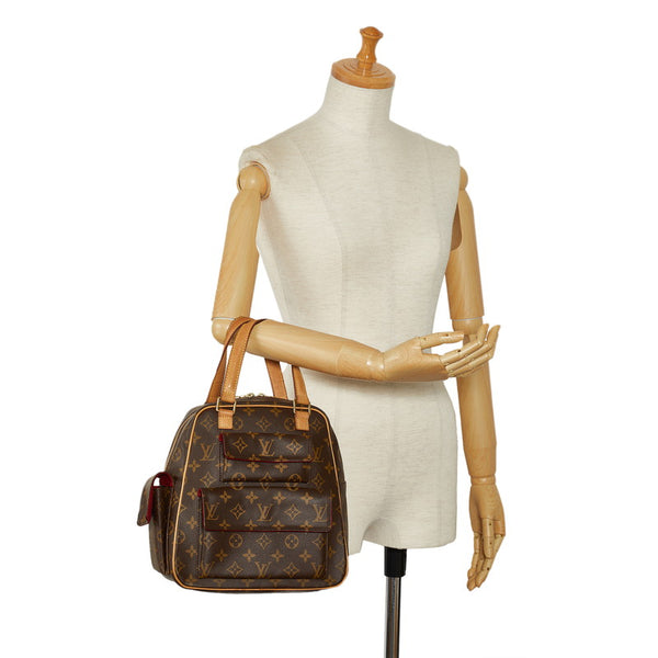 ルイ ヴィトン モノグラム エクサントリ シテ ハンドバッグ M51161 ブラウン PVC レザー レディース LOUIS VUITTON 【中古】