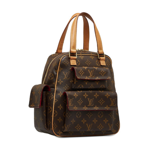 ルイ ヴィトン モノグラム エクサントリ シテ ハンドバッグ M51161 ブラウン PVC レザー レディース LOUIS VUITTON 【中古】