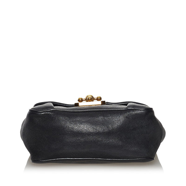 クロエ エルシー ミニショルダーバッグ ポシェット ブラック レザー レディース Chloe 【中古】