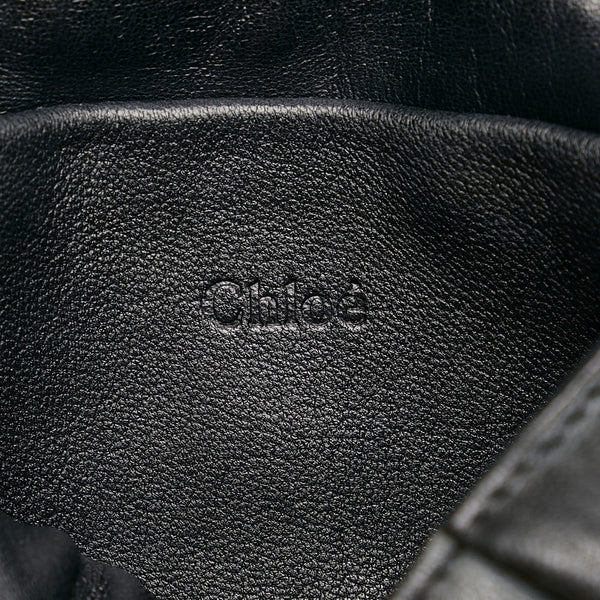 クロエ エルシー ミニショルダーバッグ ポシェット ブラック レザー レディース Chloe 【中古】