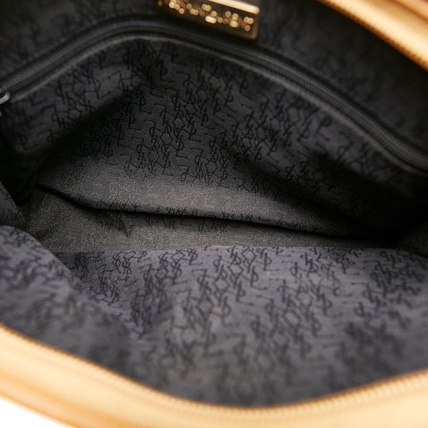 サンローラン クラッチバッグ ブラック ブラウン PVC レザー レディース SAINT LAURENT 【中古】