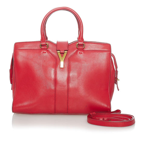 サンローラン カバスシック 297957 572411 レッド レザー ハンドバッグ ショルダーバッグ 2way レディース SAINT LAURENT 【中古】