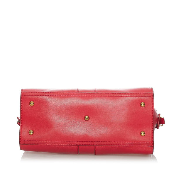 サンローラン カバスシック 297957 572411 レッド レザー ハンドバッグ ショルダーバッグ 2way レディース SAINT LAURENT 【中古】