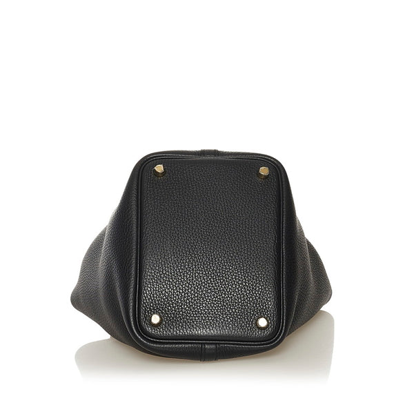 エルメス ピコタンロック PM ハンドバッグ ブラック トリヨンクレマンス レディース HERMES 【中古】