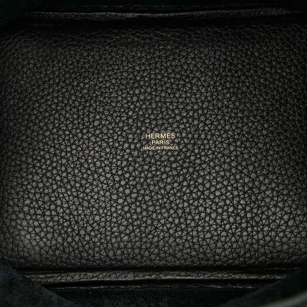 エルメス ピコタンロック PM ハンドバッグ ブラック トリヨンクレマンス レディース HERMES 【中古】