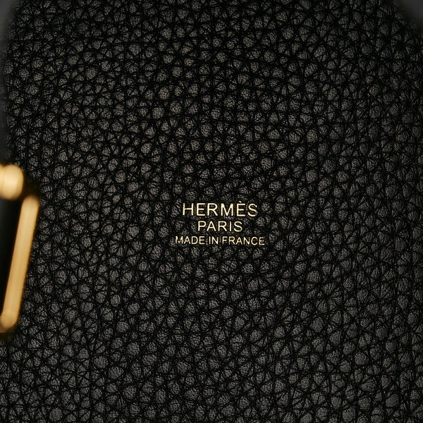 エルメス ピコタンロック PM ハンドバッグ ブラック トリヨンクレマンス レディース HERMES 【中古】