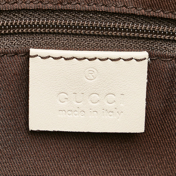 グッチ ＧGキャンバス スーキー ハンドバッグ 211944 ベージュ ホワイト キャンバス レザー レディース GUCCI 【中古】
