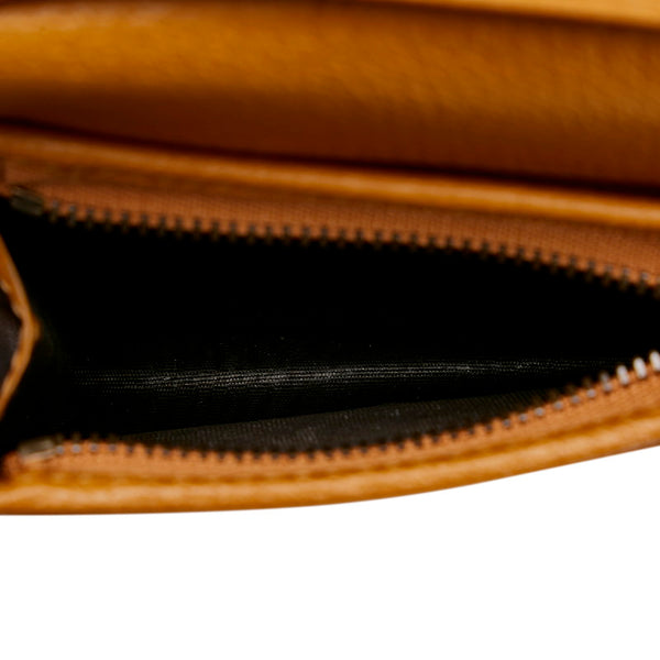 グッチ ×ディズニー ミッキーマウス コラボ GGスプリーム 二つ折り財布 コンパクトウォレット 602534 ブラウン PVC レザー レディース GUCCI 【中古】