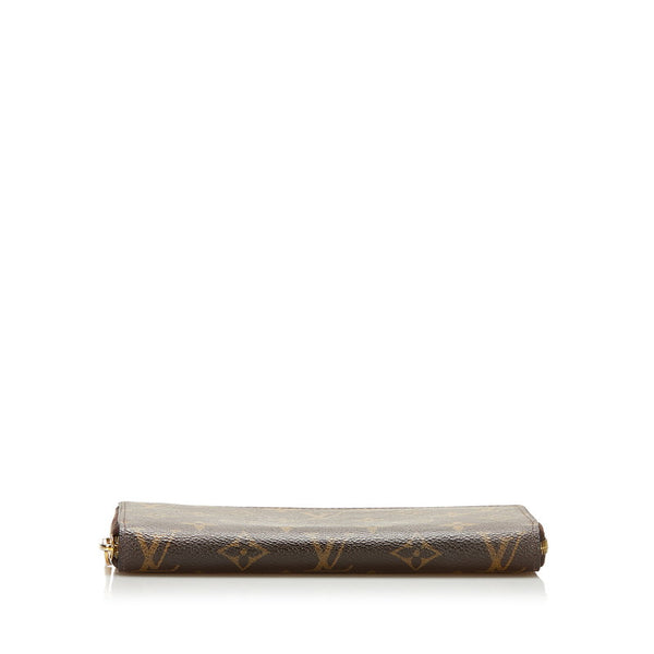 ルイ ヴィトン モノグラム ジッピーウォレット ラウンドファスナー 長財布 M42616 ブラウン PVC レディース LOUIS VUITTON 【中古】