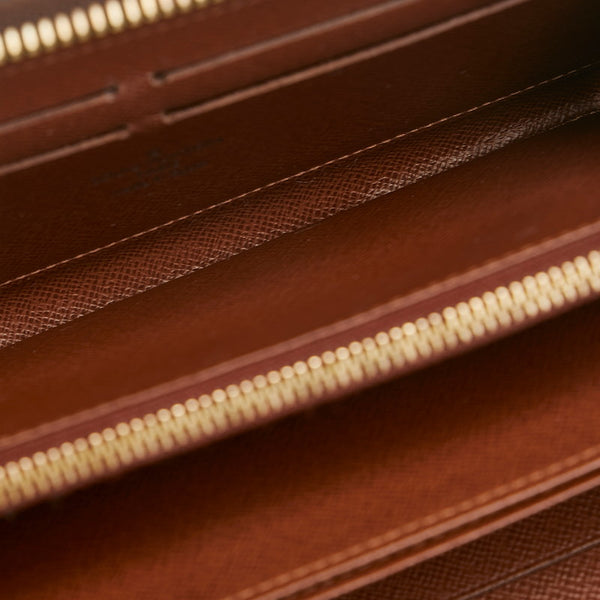 ルイ ヴィトン モノグラム ジッピーウォレット ラウンドファスナー 長財布 M42616 ブラウン PVC レディース LOUIS VUITTON 【中古】