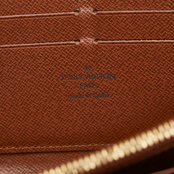 ルイ ヴィトン モノグラム ジッピーウォレット ラウンドファスナー 長財布 M42616 ブラウン PVC レディース LOUIS VUITTON 【中古】