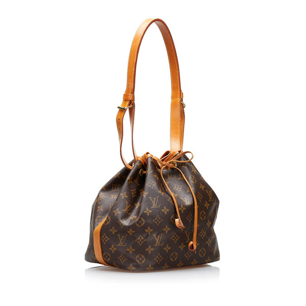 ルイ ヴィトン モノグラム プチノエ ショルダーバッグ M42226 ブラウン PVC レザー レディース LOUIS VUITTON 【中古】