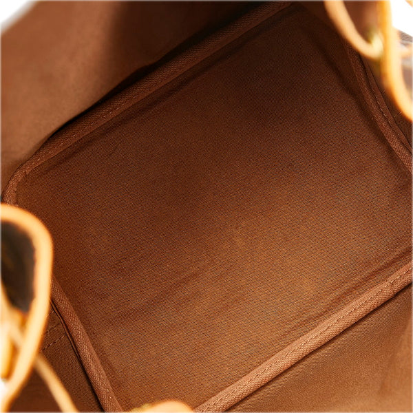 ルイ ヴィトン モノグラム プチノエ ショルダーバッグ M42226 ブラウン PVC レザー レディース LOUIS VUITTON 【中古】