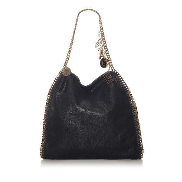 ステラマッカートニー ファラベラ ショルダーバッグ トートバッグ ブラック ポリエステル レディース Stella McCartney 【中古】