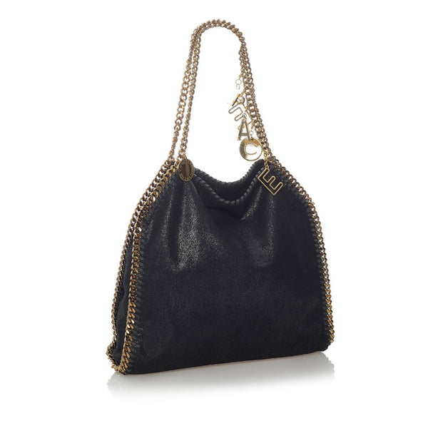 ステラマッカートニー ファラベラ ショルダーバッグ トートバッグ ブラック ポリエステル レディース Stella McCartney 【中古】