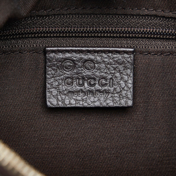 グッチ GGクリスタル アビー ショルダーバッグ ワンショルダーバッグ 265692 ベージュ ブラウン ナイロン レザー レディース GUCCI 【中古】