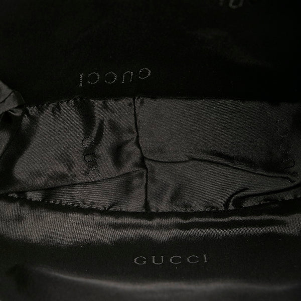 グッチ GGキャンバス バンブー ハンドバッグ ショルダーバッグ 2WAY 001 4095 ブラック キャンバス レザー レディース GUCCI 【中古】