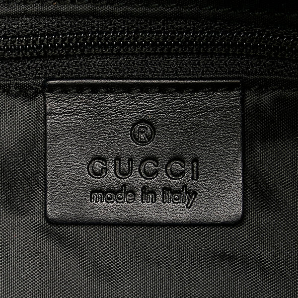 グッチ GGキャンバス バンブー ハンドバッグ ショルダーバッグ 2WAY 001 4095 ブラック キャンバス レザー レディース GUCCI 【中古】