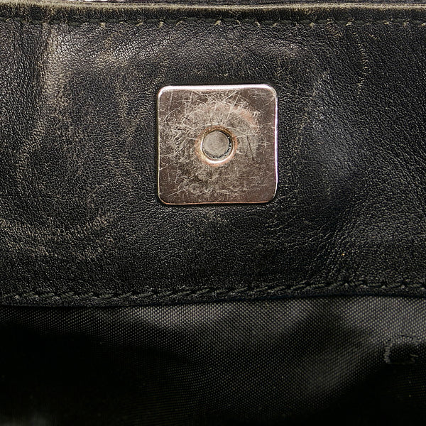 グッチ GGキャンバス バンブー ハンドバッグ ショルダーバッグ 2WAY 001 4095 ブラック キャンバス レザー レディース GUCCI 【中古】