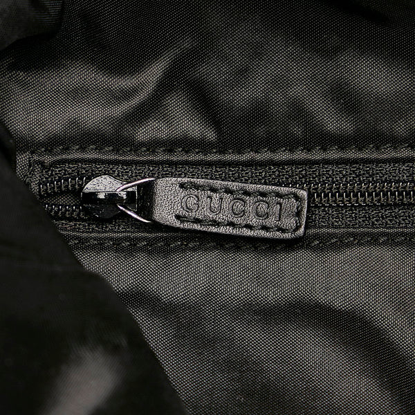 グッチ GGキャンバス バンブー ハンドバッグ ショルダーバッグ 2WAY 001 4095 ブラック キャンバス レザー レディース GUCCI 【中古】