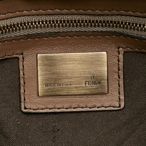 フェンディ シェフバッグ トートバッグ 8BH186 ブラウン レザー レディース FENDI 【中古】
