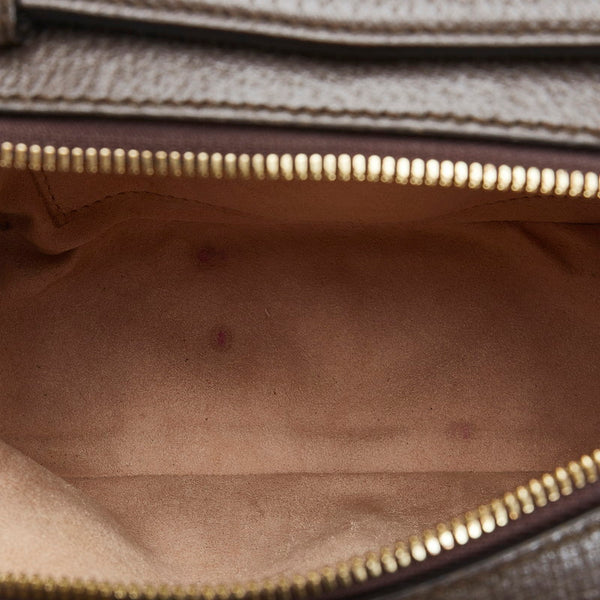 グッチ オフィディア GGスプリーム シェリーライン チェーンショルダーバッグ  602576 ベージュ ブラウン PVC レザー レディース GUCCI 【中古】