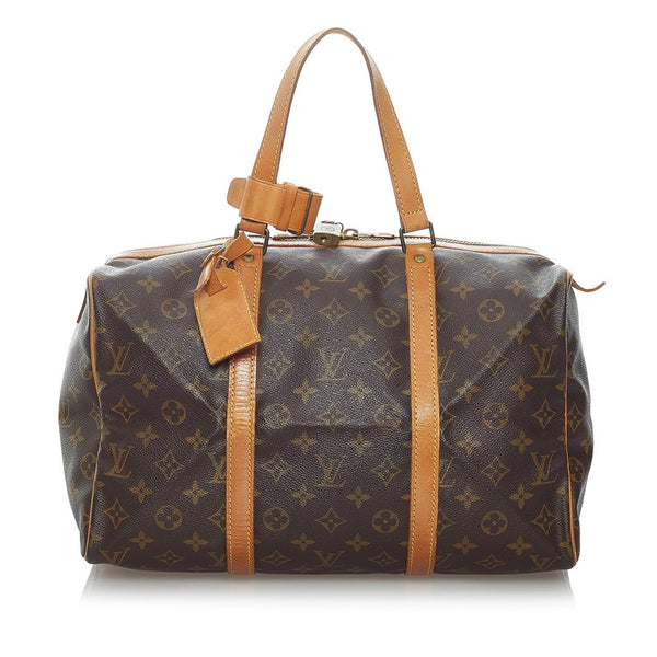 ルイ ヴィトン モノグラム サック スープル 35 ハンドバッグ ミニボストン M41626 ブラウン PVC レザー レディース LOUIS VUITTON 【中古】