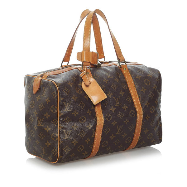 ルイ ヴィトン モノグラム サック スープル 35 ハンドバッグ ミニボストン M41626 ブラウン PVC レザー レディース LOUIS VUITTON 【中古】