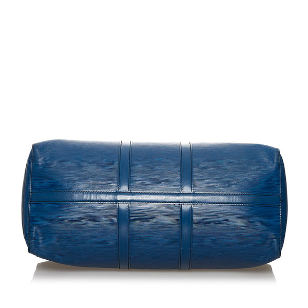 ルイ ヴィトン エピ キーポル45 M42975 トレドブルー レザー ボストンバッグ レディース LOUIS VUITTON 【中古】