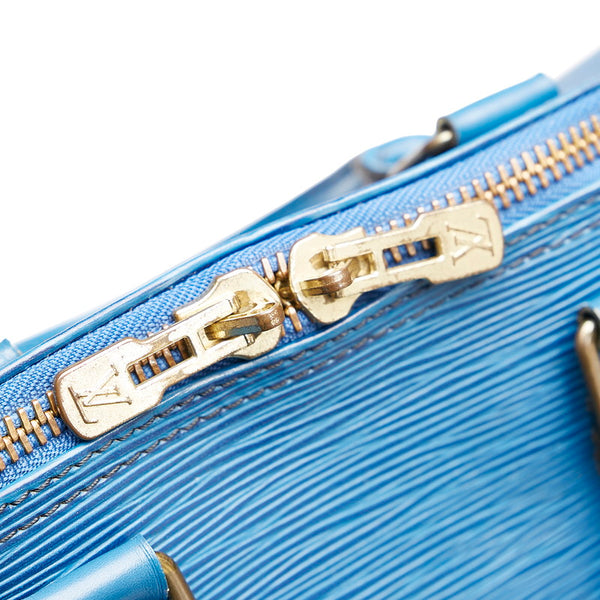 ルイ ヴィトン エピ キーポル45 M42975 トレドブルー レザー ボストンバッグ レディース LOUIS VUITTON 【中古】