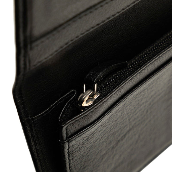 シャネル ココジャケット モチーフ 長財布 ブラック レザー レディース CHANEL 【中古】