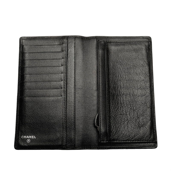 シャネル ココジャケット モチーフ 長財布 ブラック レザー レディース CHANEL 【中古】