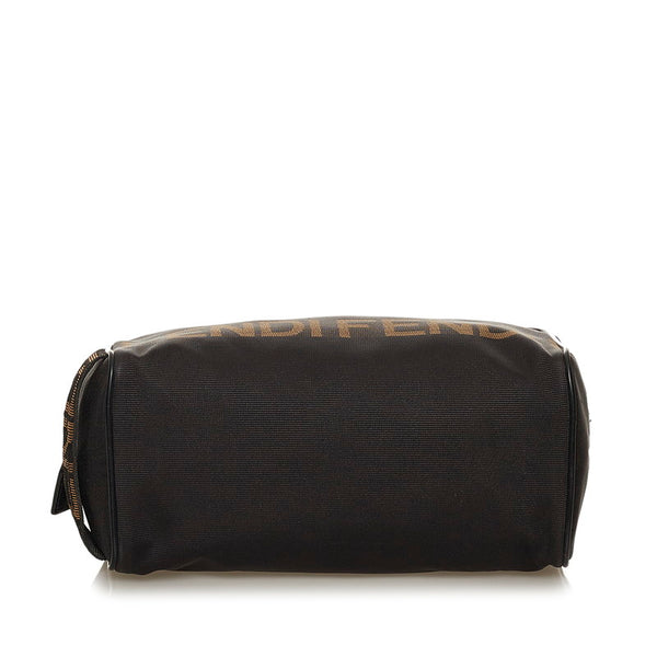フェンディ ブラック ナイロン セカンドバッグ メンズ FENDI 【中古】