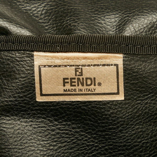 フェンディ ブラック ナイロン セカンドバッグ メンズ FENDI 【中古】