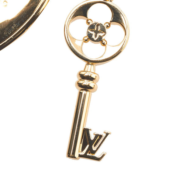 ルイ ヴィトン ポルトクレメゾン キーホルダー キーリング M65086 ゴールド メッキ レディース LOUIS VUITTON 【中古】
