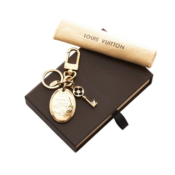 ルイ ヴィトン ポルトクレメゾン キーホルダー キーリング M65086 ゴールド メッキ レディース LOUIS VUITTON 【中古】