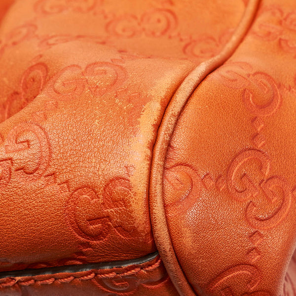 グッチ グッチシマ スーキー ハンドバッグ 211944 オレンジ レザー レディース GUCCI 【中古】