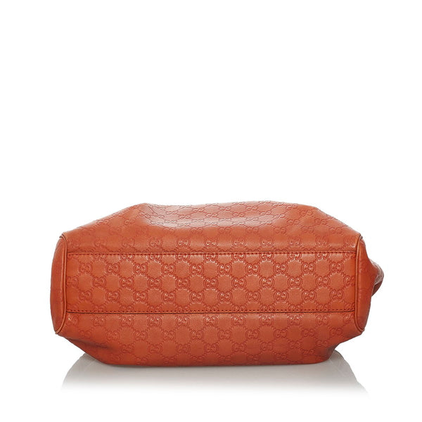 グッチ グッチシマ スーキー ハンドバッグ 211944 オレンジ レザー レディース GUCCI 【中古】