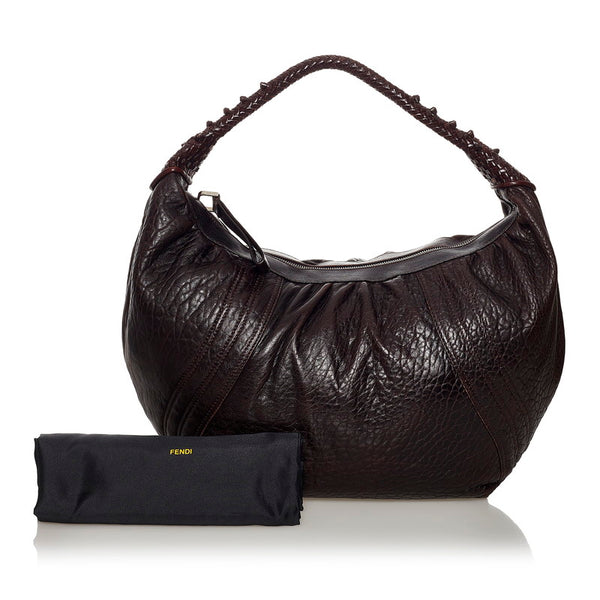 フェンディ ワンショルダー 8BR585 ブラウン レザー レディース FENDI 【中古】