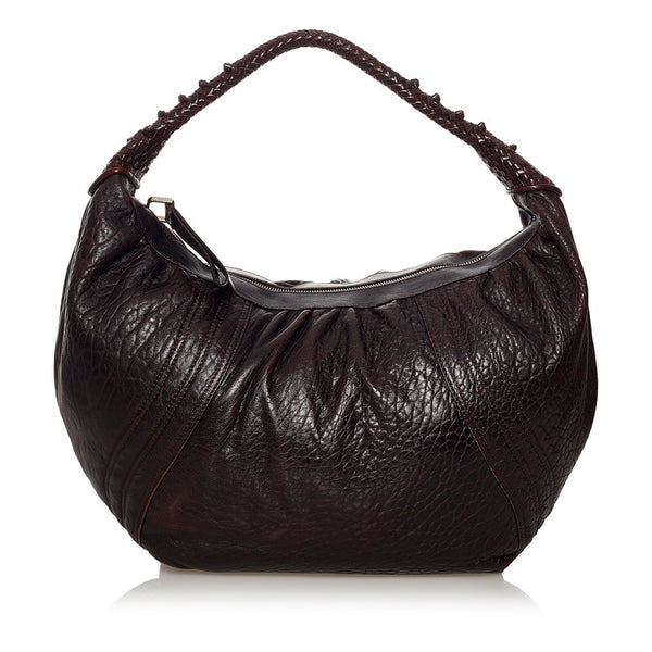 フェンディ ワンショルダー 8BR585 ブラウン レザー レディース FENDI 【中古】