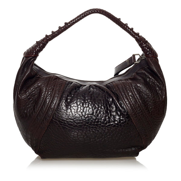 フェンディ ワンショルダー 8BR585 ブラウン レザー レディース FENDI 【中古】